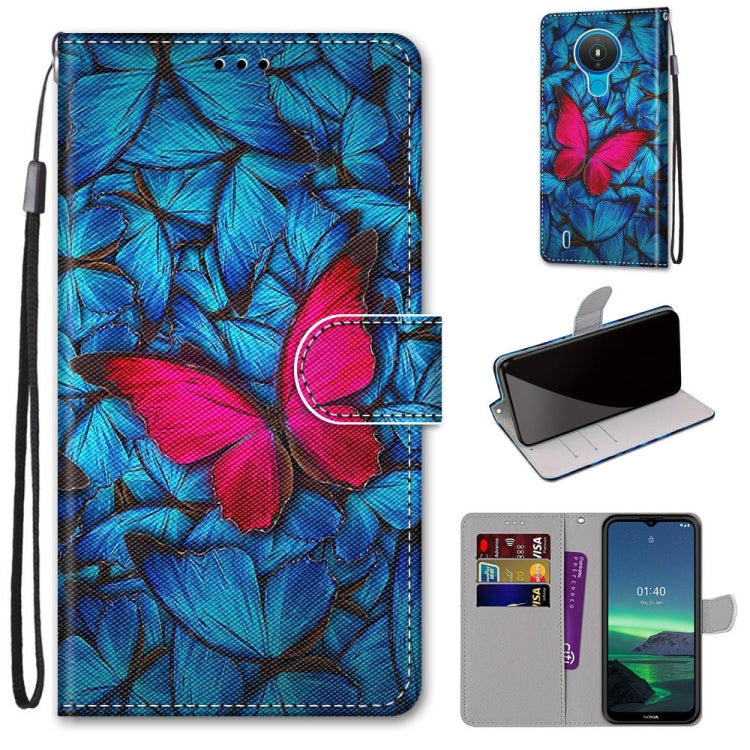 Coloured Drawing Cross Texture Horizontal Flip PU Leather Case with Holder & Card Slots & Wallet & Lanyard, For Nokia 1.4, For Samsung Galaxy A32 4G / A32 Lite, For Samsung Galaxy F62 / M62, For Samsung Galaxy S21 FE
