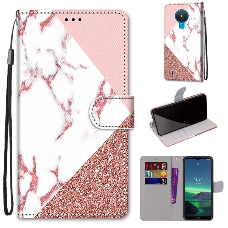 Coloured Drawing Cross Texture Horizontal Flip PU Leather Case with Holder & Card Slots & Wallet & Lanyard, For Nokia 1.4, For Samsung Galaxy A32 4G / A32 Lite, For Samsung Galaxy F62 / M62, For Samsung Galaxy S21 FE