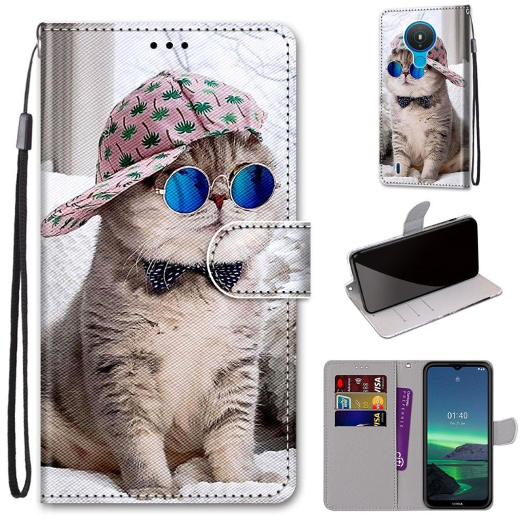 Coloured Drawing Cross Texture Horizontal Flip PU Leather Case with Holder & Card Slots & Wallet & Lanyard, For Nokia 1.4, For Samsung Galaxy A32 4G / A32 Lite, For Samsung Galaxy F62 / M62, For Samsung Galaxy S21 FE