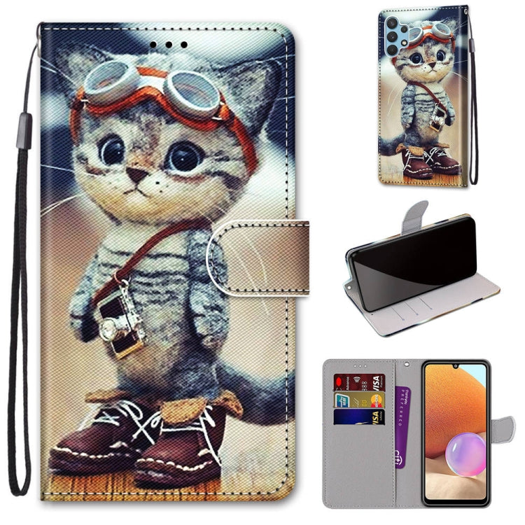 Coloured Drawing Cross Texture Horizontal Flip PU Leather Case with Holder & Card Slots & Wallet & Lanyard, For Nokia 1.4, For Samsung Galaxy A32 4G / A32 Lite, For Samsung Galaxy F62 / M62, For Samsung Galaxy S21 FE