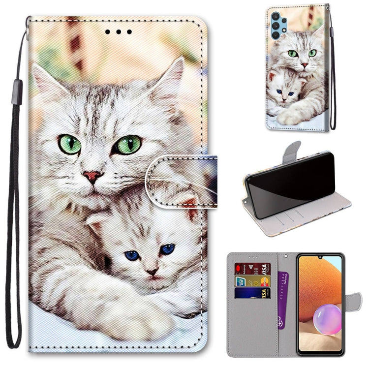 Coloured Drawing Cross Texture Horizontal Flip PU Leather Case with Holder & Card Slots & Wallet & Lanyard, For Nokia 1.4, For Samsung Galaxy A32 4G / A32 Lite, For Samsung Galaxy F62 / M62, For Samsung Galaxy S21 FE