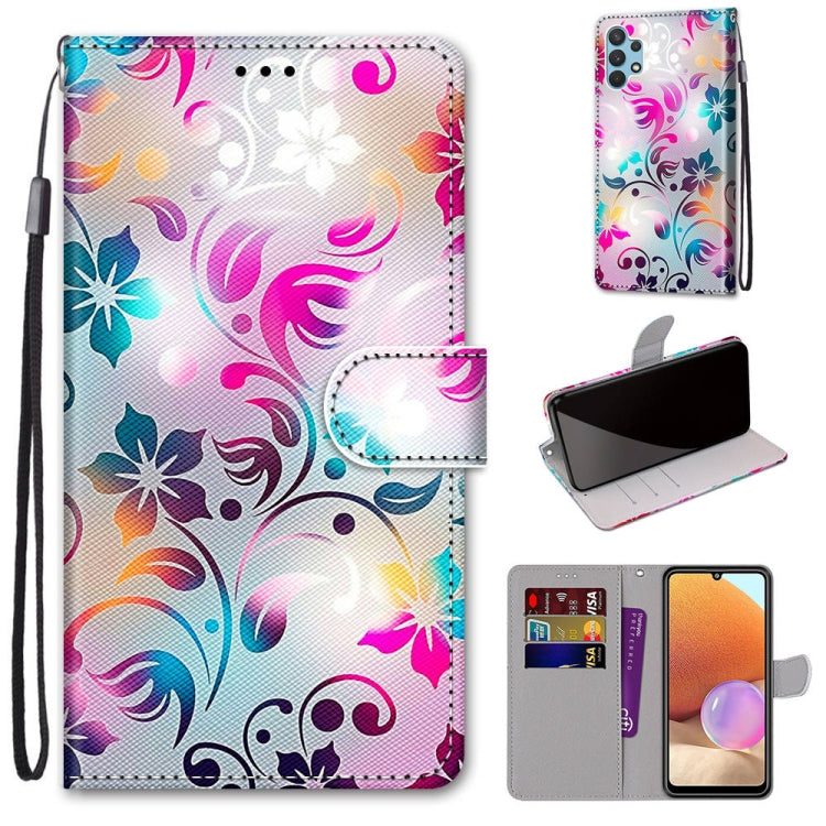 Coloured Drawing Cross Texture Horizontal Flip PU Leather Case with Holder & Card Slots & Wallet & Lanyard, For Nokia 1.4, For Samsung Galaxy A32 4G / A32 Lite, For Samsung Galaxy F62 / M62, For Samsung Galaxy S21 FE
