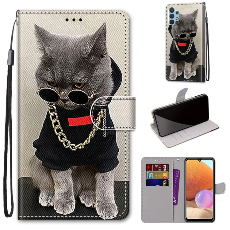 Coloured Drawing Cross Texture Horizontal Flip PU Leather Case with Holder & Card Slots & Wallet & Lanyard, For Nokia 1.4, For Samsung Galaxy A32 4G / A32 Lite, For Samsung Galaxy F62 / M62, For Samsung Galaxy S21 FE