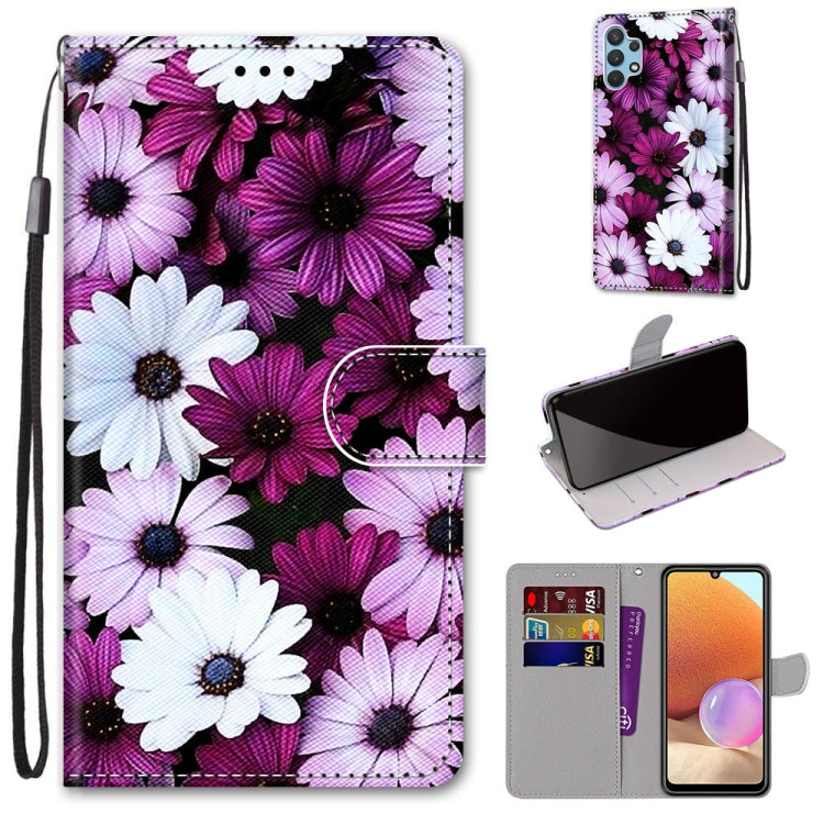 Coloured Drawing Cross Texture Horizontal Flip PU Leather Case with Holder & Card Slots & Wallet & Lanyard, For Nokia 1.4, For Samsung Galaxy A32 4G / A32 Lite, For Samsung Galaxy F62 / M62, For Samsung Galaxy S21 FE