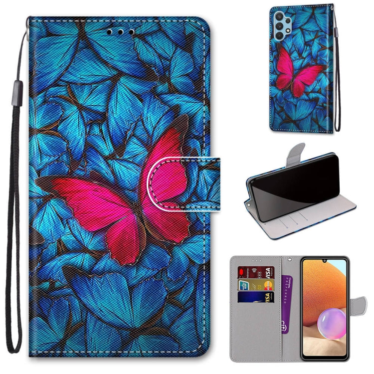 Coloured Drawing Cross Texture Horizontal Flip PU Leather Case with Holder & Card Slots & Wallet & Lanyard, For Nokia 1.4, For Samsung Galaxy A32 4G / A32 Lite, For Samsung Galaxy F62 / M62, For Samsung Galaxy S21 FE
