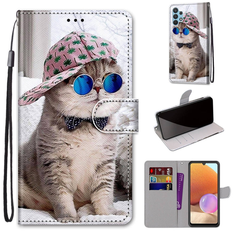 Coloured Drawing Cross Texture Horizontal Flip PU Leather Case with Holder & Card Slots & Wallet & Lanyard, For Nokia 1.4, For Samsung Galaxy A32 4G / A32 Lite, For Samsung Galaxy F62 / M62, For Samsung Galaxy S21 FE