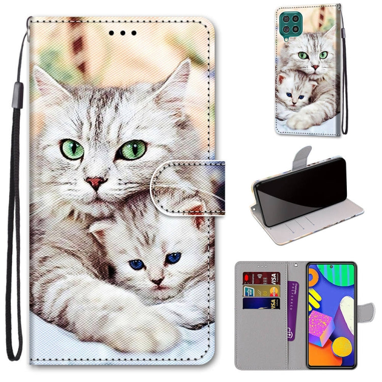 Coloured Drawing Cross Texture Horizontal Flip PU Leather Case with Holder & Card Slots & Wallet & Lanyard, For Nokia 1.4, For Samsung Galaxy A32 4G / A32 Lite, For Samsung Galaxy F62 / M62, For Samsung Galaxy S21 FE