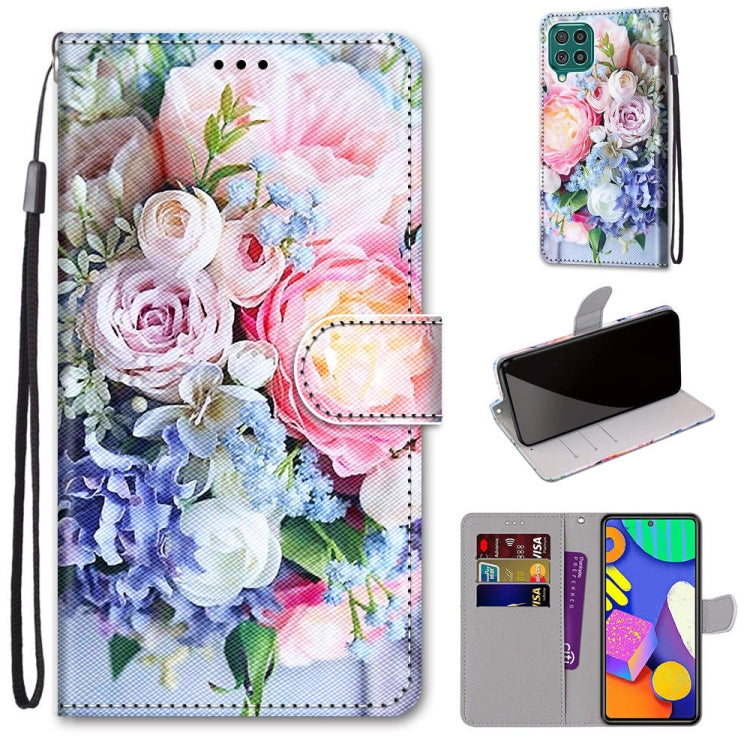 Coloured Drawing Cross Texture Horizontal Flip PU Leather Case with Holder & Card Slots & Wallet & Lanyard, For Nokia 1.4, For Samsung Galaxy A32 4G / A32 Lite, For Samsung Galaxy F62 / M62, For Samsung Galaxy S21 FE