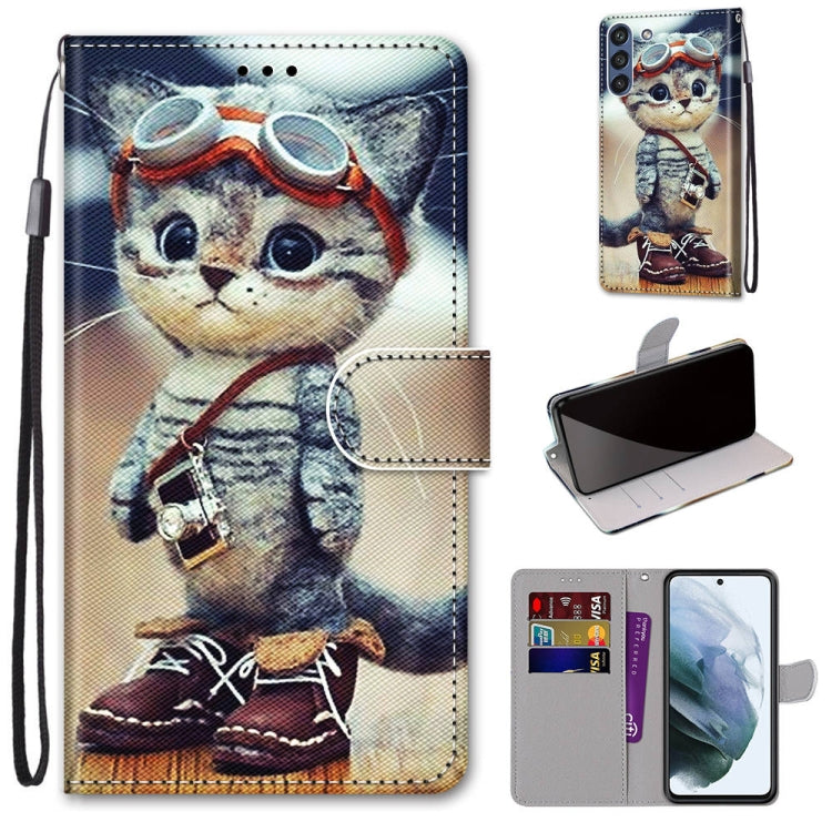 Coloured Drawing Cross Texture Horizontal Flip PU Leather Case with Holder & Card Slots & Wallet & Lanyard, For Nokia 1.4, For Samsung Galaxy A32 4G / A32 Lite, For Samsung Galaxy F62 / M62, For Samsung Galaxy S21 FE