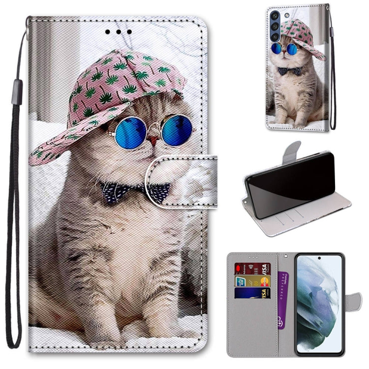 Coloured Drawing Cross Texture Horizontal Flip PU Leather Case with Holder & Card Slots & Wallet & Lanyard, For Nokia 1.4, For Samsung Galaxy A32 4G / A32 Lite, For Samsung Galaxy F62 / M62, For Samsung Galaxy S21 FE