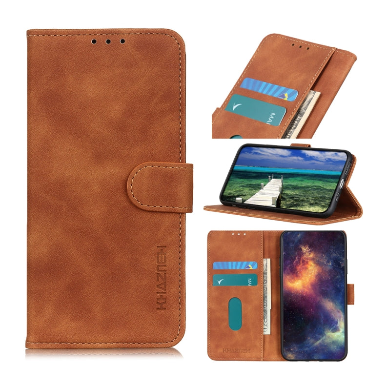 KHAZNEH Retro Texture Horizontal Flip Leather Case with Holder & Card Slots & Wallet, For OPPO F19, For OPPO A74 4G, For Samsung Galaxy A22 4G(EU Version), For Samsung Galaxy A22 5G(EU Version)