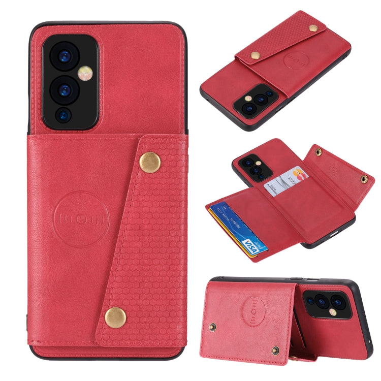 Double Buckle PU + TPU Shockproof Magnetic Protective Case with Card Slot & Holder, For OnePlus 9, For OnePlus 9 Pro, For Xiaomi Redmi K40, For Xiaomi Redmi Note 9 4G, For Xiaomi Redmi Note 10, For Samsung Galaxy A32 4G, For OPPO A94