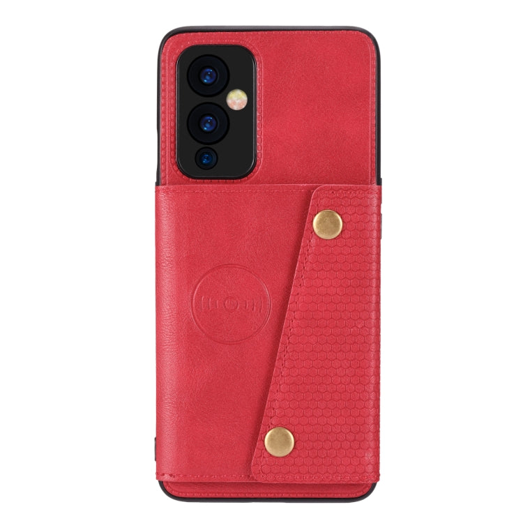 Double Buckle PU + TPU Shockproof Magnetic Protective Case with Card Slot & Holder, For OnePlus 9, For OnePlus 9 Pro, For Xiaomi Redmi K40, For Xiaomi Redmi Note 9 4G, For Xiaomi Redmi Note 10, For Samsung Galaxy A32 4G, For OPPO A94