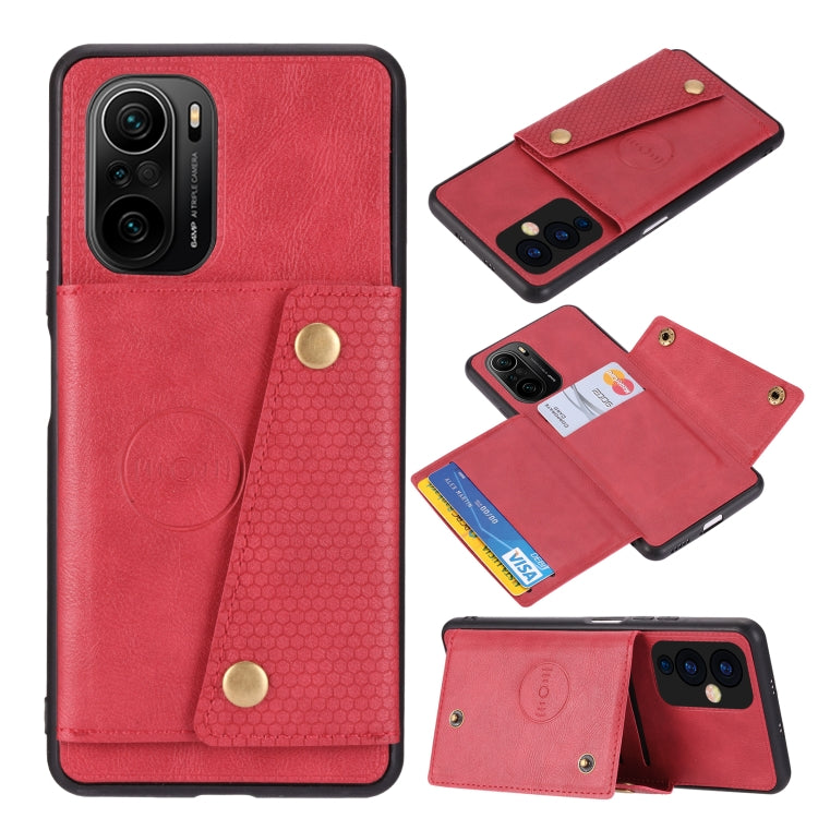 Double Buckle PU + TPU Shockproof Magnetic Protective Case with Card Slot & Holder, For OnePlus 9, For OnePlus 9 Pro, For Xiaomi Redmi K40, For Xiaomi Redmi Note 9 4G, For Xiaomi Redmi Note 10, For Samsung Galaxy A32 4G, For OPPO A94