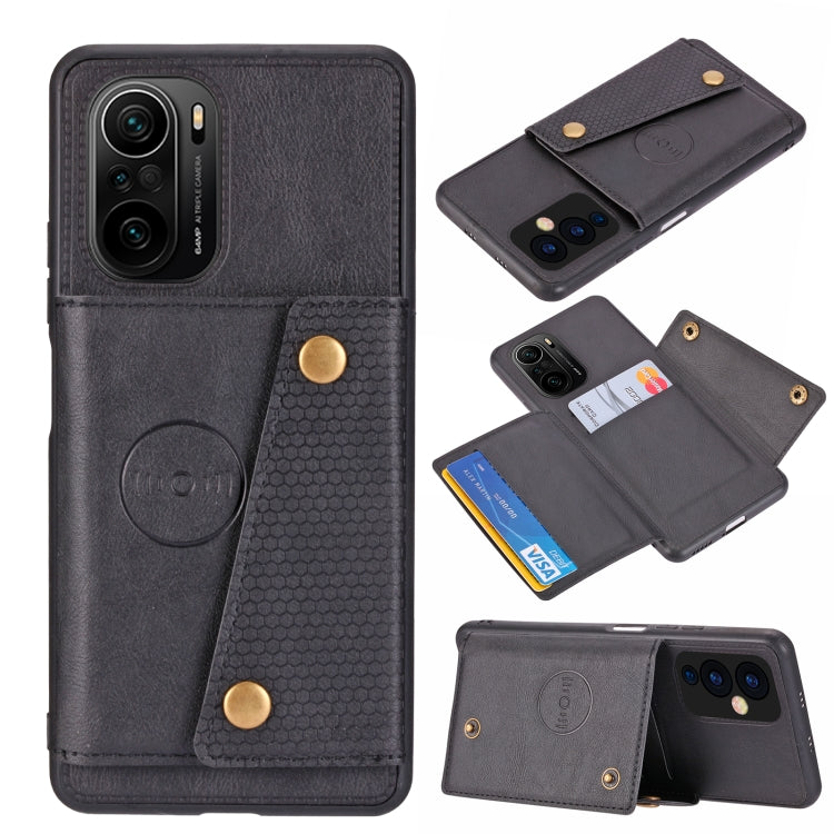 Double Buckle PU + TPU Shockproof Magnetic Protective Case with Card Slot & Holder, For OnePlus 9, For OnePlus 9 Pro, For Xiaomi Redmi K40, For Xiaomi Redmi Note 9 4G, For Xiaomi Redmi Note 10, For Samsung Galaxy A32 4G, For OPPO A94