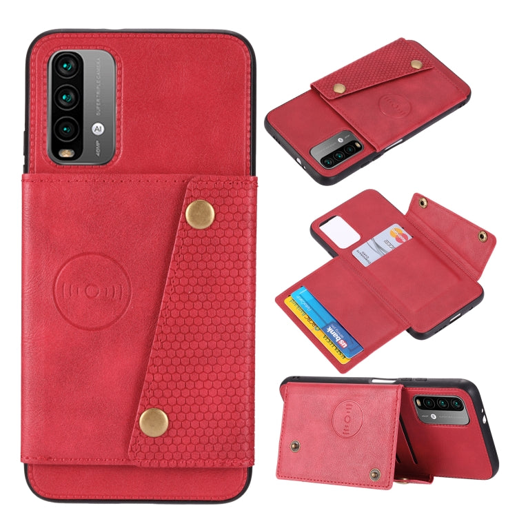 Double Buckle PU + TPU Shockproof Magnetic Protective Case with Card Slot & Holder, For OnePlus 9, For OnePlus 9 Pro, For Xiaomi Redmi K40, For Xiaomi Redmi Note 9 4G, For Xiaomi Redmi Note 10, For Samsung Galaxy A32 4G, For OPPO A94
