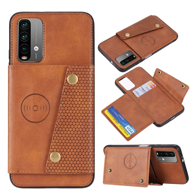 Double Buckle PU + TPU Shockproof Magnetic Protective Case with Card Slot & Holder, For OnePlus 9, For OnePlus 9 Pro, For Xiaomi Redmi K40, For Xiaomi Redmi Note 9 4G, For Xiaomi Redmi Note 10, For Samsung Galaxy A32 4G, For OPPO A94