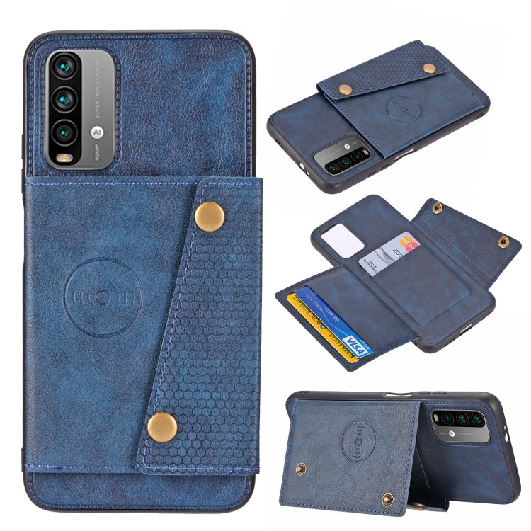 Double Buckle PU + TPU Shockproof Magnetic Protective Case with Card Slot & Holder, For OnePlus 9, For OnePlus 9 Pro, For Xiaomi Redmi K40, For Xiaomi Redmi Note 9 4G, For Xiaomi Redmi Note 10, For Samsung Galaxy A32 4G, For OPPO A94