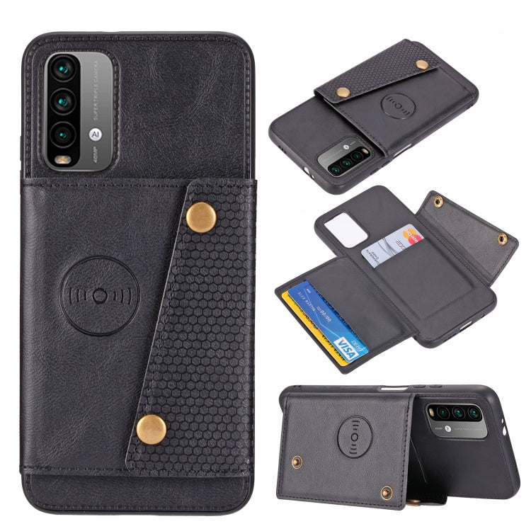Double Buckle PU + TPU Shockproof Magnetic Protective Case with Card Slot & Holder, For OnePlus 9, For OnePlus 9 Pro, For Xiaomi Redmi K40, For Xiaomi Redmi Note 9 4G, For Xiaomi Redmi Note 10, For Samsung Galaxy A32 4G, For OPPO A94