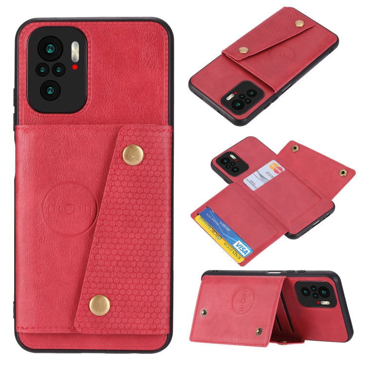Double Buckle PU + TPU Shockproof Magnetic Protective Case with Card Slot & Holder, For OnePlus 9, For OnePlus 9 Pro, For Xiaomi Redmi K40, For Xiaomi Redmi Note 9 4G, For Xiaomi Redmi Note 10, For Samsung Galaxy A32 4G, For OPPO A94