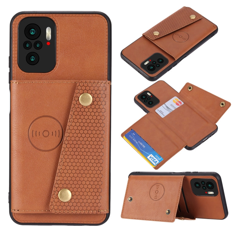 Double Buckle PU + TPU Shockproof Magnetic Protective Case with Card Slot & Holder, For OnePlus 9, For OnePlus 9 Pro, For Xiaomi Redmi K40, For Xiaomi Redmi Note 9 4G, For Xiaomi Redmi Note 10, For Samsung Galaxy A32 4G, For OPPO A94