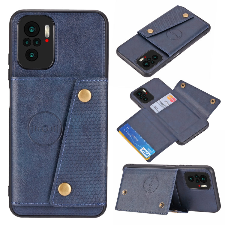 Double Buckle PU + TPU Shockproof Magnetic Protective Case with Card Slot & Holder, For OnePlus 9, For OnePlus 9 Pro, For Xiaomi Redmi K40, For Xiaomi Redmi Note 9 4G, For Xiaomi Redmi Note 10, For Samsung Galaxy A32 4G, For OPPO A94