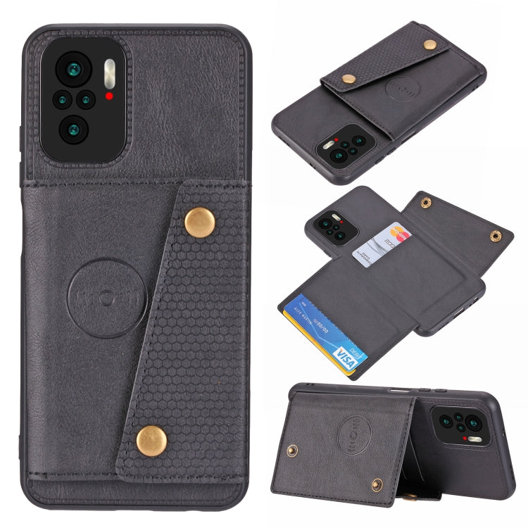Double Buckle PU + TPU Shockproof Magnetic Protective Case with Card Slot & Holder, For OnePlus 9, For OnePlus 9 Pro, For Xiaomi Redmi K40, For Xiaomi Redmi Note 9 4G, For Xiaomi Redmi Note 10, For Samsung Galaxy A32 4G, For OPPO A94