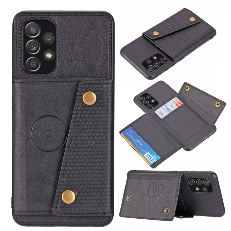 Double Buckle PU + TPU Shockproof Magnetic Protective Case with Card Slot & Holder, For OnePlus 9, For OnePlus 9 Pro, For Xiaomi Redmi K40, For Xiaomi Redmi Note 9 4G, For Xiaomi Redmi Note 10, For Samsung Galaxy A32 4G, For OPPO A94