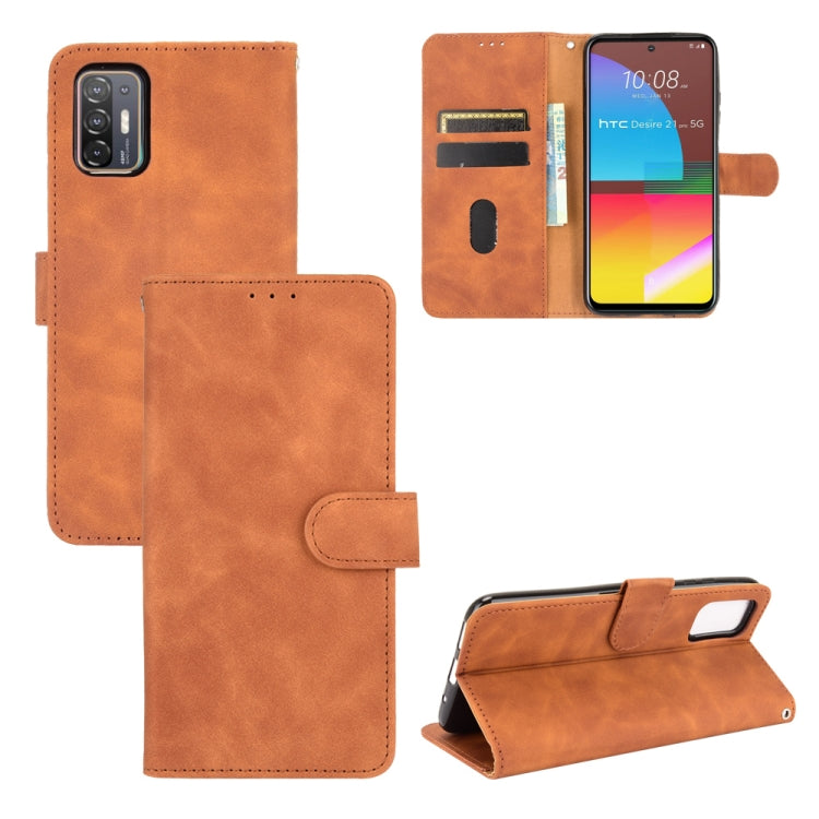 Solid Color Skin Feel Magnetic Buckle Horizontal Flip Calf Texture PU Leather Case with Holder & Card Slots & Wallet, For Realme 8 / Realme 8 Pro, For OPPO A54 4G, For Samsung Galaxy S21 FE, For OPPO F19 Pro / A94, For HTC Desire 21 Pro 5G�������������...