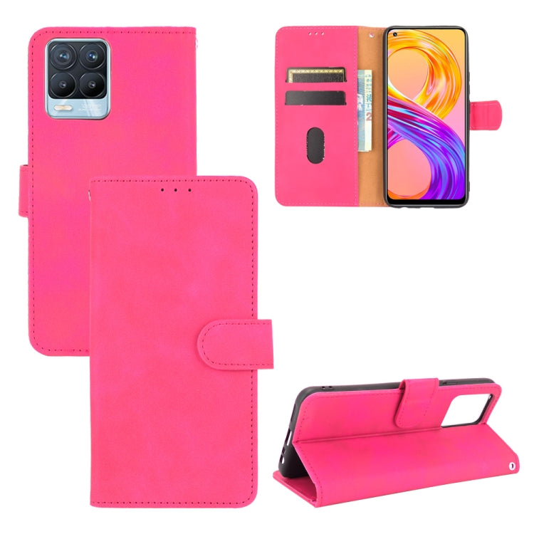 Solid Color Skin Feel Magnetic Buckle Horizontal Flip Calf Texture PU Leather Case with Holder & Card Slots & Wallet, For Realme 8 / Realme 8 Pro, For OPPO A54 4G, For Samsung Galaxy S21 FE, For OPPO F19 Pro / A94, For HTC Desire 21 Pro 5G�������������...