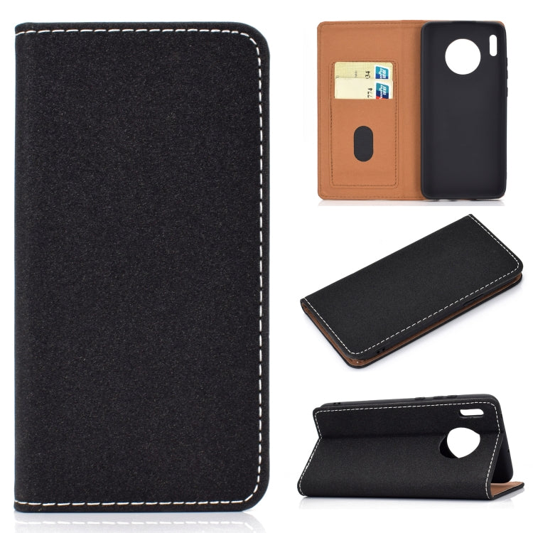 Solid Color Magnetic Horizontal Flip Leather Case with Card Slot & Holder, For Xiaomi Redmi Note 8, For Xiaomi Mi CC9, For Xiaomi Mi CC9e, For Huawei Mate 30, For Huawei Mate 30 Lite, For Galaxy A10, For Galaxy A10s, For Galaxy A30, For Galaxy A40�����...