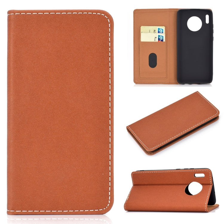 Solid Color Magnetic Horizontal Flip Leather Case with Card Slot & Holder, For Xiaomi Redmi Note 8, For Xiaomi Mi CC9, For Xiaomi Mi CC9e, For Huawei Mate 30, For Huawei Mate 30 Lite, For Galaxy A10, For Galaxy A10s, For Galaxy A30, For Galaxy A40�����...