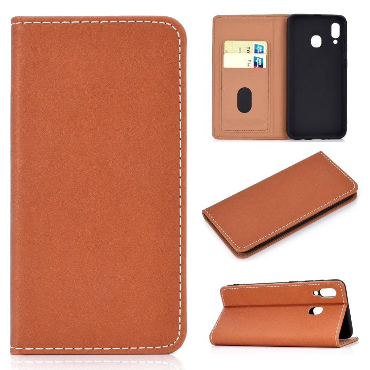 Solid Color Magnetic Horizontal Flip Leather Case with Card Slot & Holder, For Xiaomi Redmi Note 8, For Xiaomi Mi CC9, For Xiaomi Mi CC9e, For Huawei Mate 30, For Huawei Mate 30 Lite, For Galaxy A10, For Galaxy A10s, For Galaxy A30, For Galaxy A40�����...