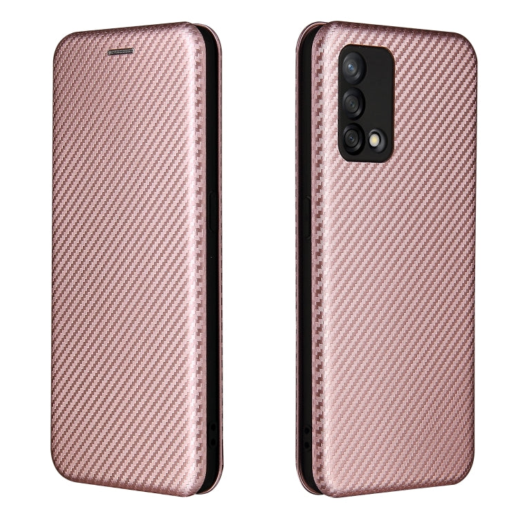 Carbon Fiber Texture Magnetic Horizontal Flip TPU + PC + PU Leather Case with Card Slot, For OPPO F19 / A74 4G, For Blackview A70 (2021)