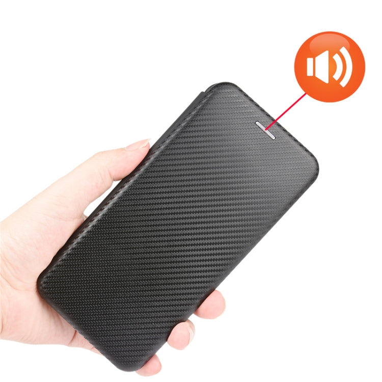 Carbon Fiber Texture Magnetic Horizontal Flip TPU + PC + PU Leather Case with Card Slot, For OPPO F19 / A74 4G, For Blackview A70 (2021)