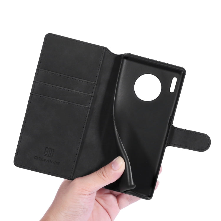DG.MING Retro Oil Side Horizontal Flip Case with Holder & Card Slots & Wallet, For Huawei Mate 30 Pro