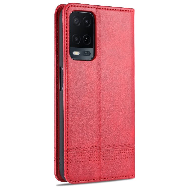 AZNS Magnetic Calf Texture Horizontal Flip Leather Case with Card Slots & Holder & Wallet, For OPPO A54 4G, For OPPO A94 5G, For OPPO A95 5G, For Xiaomi Mi 11 Lite