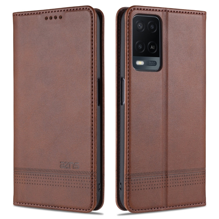 AZNS Magnetic Calf Texture Horizontal Flip Leather Case with Card Slots & Holder & Wallet, For OPPO A54 4G, For OPPO A94 5G, For OPPO A95 5G, For Xiaomi Mi 11 Lite