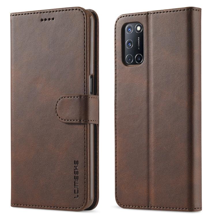 LC.IMEEKE Calf Texture Horizontal Flip Leather Case, with Holder & Card Slots & Wallet, For OPPO Realme C15 / C12 / C25, For OPPO F19 / A74 4G
