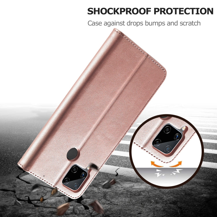 LC.IMEEKE Calf Texture Horizontal Flip Leather Case, with Holder & Card Slots & Wallet, For OPPO Realme C15 / C12 / C25, For OPPO F19 / A74 4G