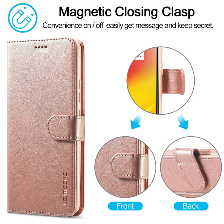 LC.IMEEKE Calf Texture Horizontal Flip Leather Case, with Holder & Card Slots & Wallet, For OPPO Realme C15 / C12 / C25, For OPPO F19 / A74 4G
