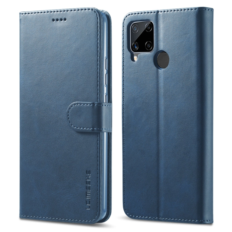 LC.IMEEKE Calf Texture Horizontal Flip Leather Case, with Holder & Card Slots & Wallet, For OPPO Realme C15 / C12 / C25, For OPPO F19 / A74 4G