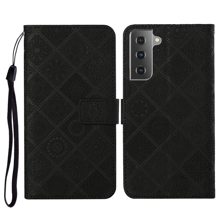 Ethnic Style Embossed Pattern Horizontal Flip Leather Case with Holder & Card Slots & Wallet & Lanyard, For Samsung Galaxy S21 FE, For Samsung Galaxy A52 5G / 4G, For Samsung Galaxy A72 5G / 4G, For Samsung Galaxy A22  4G, For Samsung Galaxy A22  5G���...