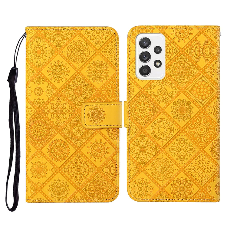 Ethnic Style Embossed Pattern Horizontal Flip Leather Case with Holder & Card Slots & Wallet & Lanyard, For Samsung Galaxy S21 FE, For Samsung Galaxy A52 5G / 4G, For Samsung Galaxy A72 5G / 4G, For Samsung Galaxy A22  4G, For Samsung Galaxy A22  5G���...