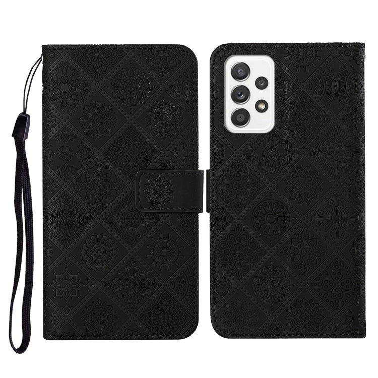 Ethnic Style Embossed Pattern Horizontal Flip Leather Case with Holder & Card Slots & Wallet & Lanyard, For Samsung Galaxy S21 FE, For Samsung Galaxy A52 5G / 4G, For Samsung Galaxy A72 5G / 4G, For Samsung Galaxy A22  4G, For Samsung Galaxy A22  5G���...
