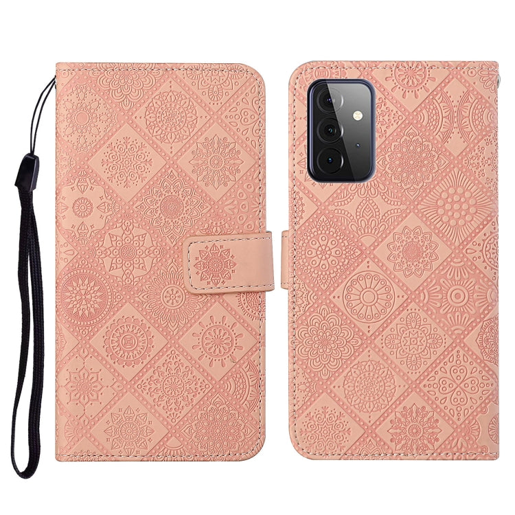 Ethnic Style Embossed Pattern Horizontal Flip Leather Case with Holder & Card Slots & Wallet & Lanyard, For Samsung Galaxy S21 FE, For Samsung Galaxy A52 5G / 4G, For Samsung Galaxy A72 5G / 4G, For Samsung Galaxy A22  4G, For Samsung Galaxy A22  5G���...