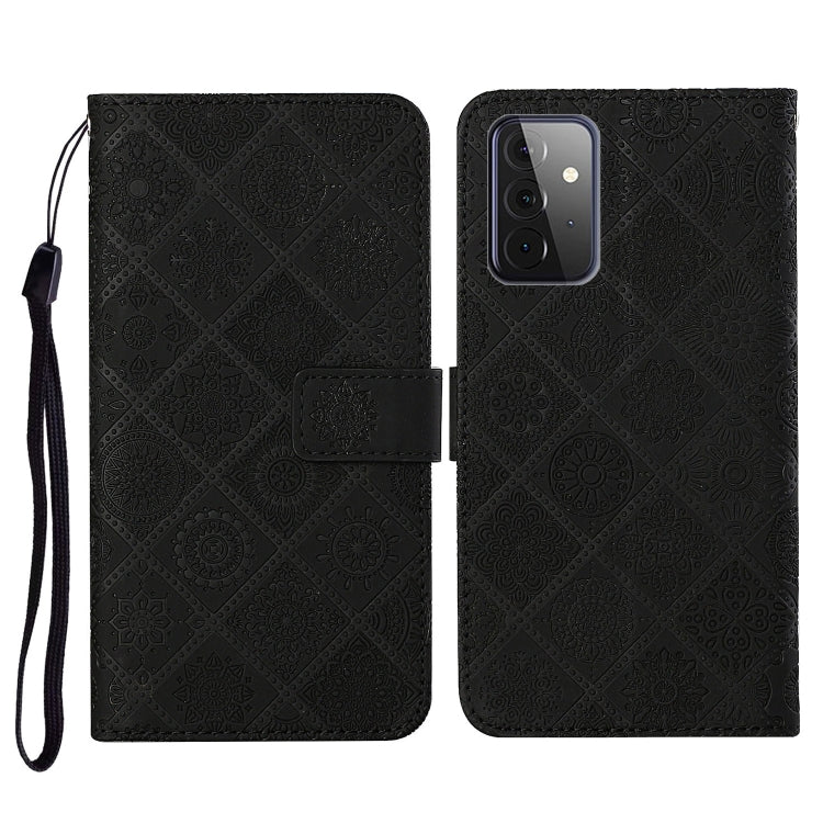 Ethnic Style Embossed Pattern Horizontal Flip Leather Case with Holder & Card Slots & Wallet & Lanyard, For Samsung Galaxy S21 FE, For Samsung Galaxy A52 5G / 4G, For Samsung Galaxy A72 5G / 4G, For Samsung Galaxy A22  4G, For Samsung Galaxy A22  5G���...