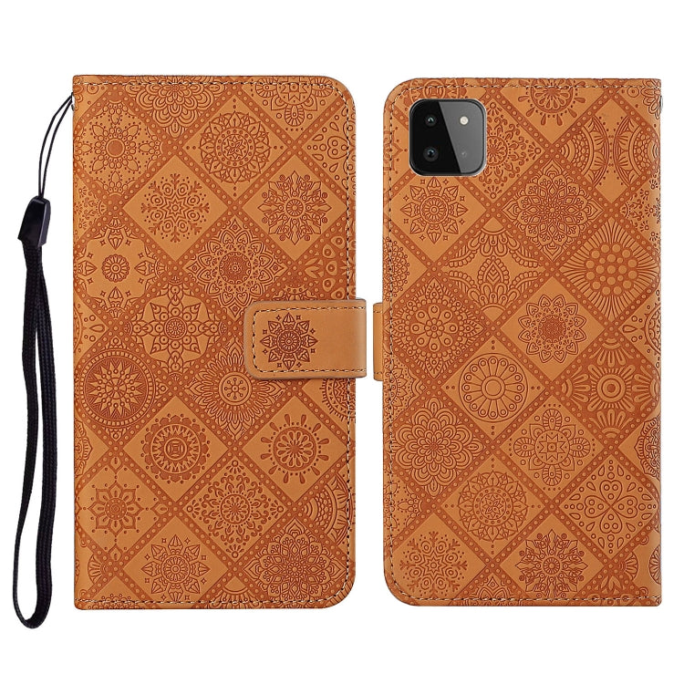 Ethnic Style Embossed Pattern Horizontal Flip Leather Case with Holder & Card Slots & Wallet & Lanyard, For Samsung Galaxy S21 FE, For Samsung Galaxy A52 5G / 4G, For Samsung Galaxy A72 5G / 4G, For Samsung Galaxy A22  4G, For Samsung Galaxy A22  5G���...