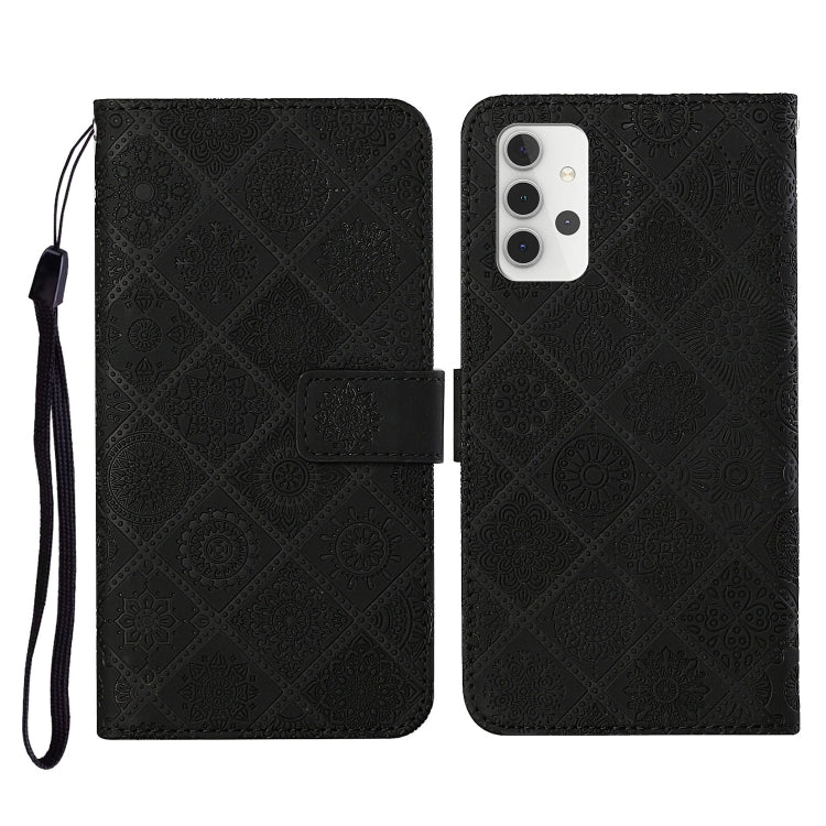 Ethnic Style Embossed Pattern Horizontal Flip Leather Case with Holder & Card Slots & Wallet & Lanyard, For Samsung Galaxy S21 FE, For Samsung Galaxy A52 5G / 4G, For Samsung Galaxy A72 5G / 4G, For Samsung Galaxy A22  4G, For Samsung Galaxy A22  5G���...