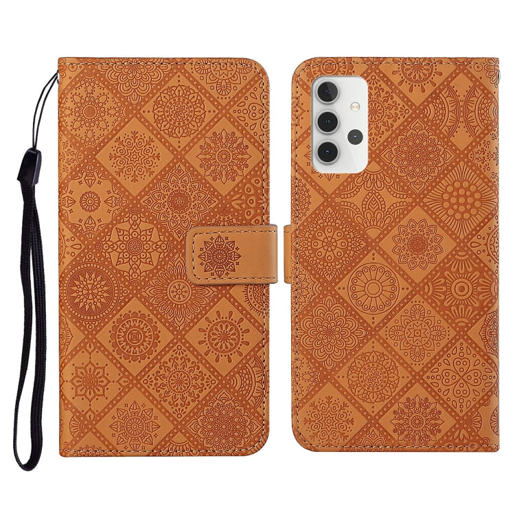 Ethnic Style Embossed Pattern Horizontal Flip Leather Case with Holder & Card Slots & Wallet & Lanyard, For Samsung Galaxy S21 FE, For Samsung Galaxy A52 5G / 4G, For Samsung Galaxy A72 5G / 4G, For Samsung Galaxy A22  4G, For Samsung Galaxy A22  5G���...